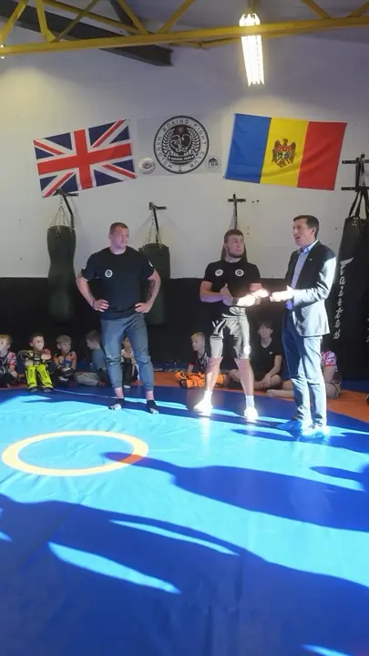 The honorary consul of Northampton visiting our gym