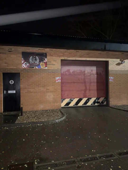 Our door on Pipewell Rd