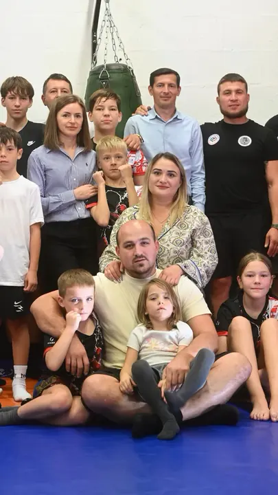 Families at our open training day