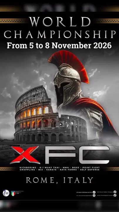 XFC World Championship poster, Rome, 5–8 November 2026